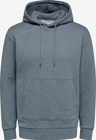 SELECTED HOMME - Sweatshirt 'Jackman' em cinzento: frente