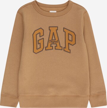 GAP Sweatshirt 'HERITAGE' in Bruin: voorkant