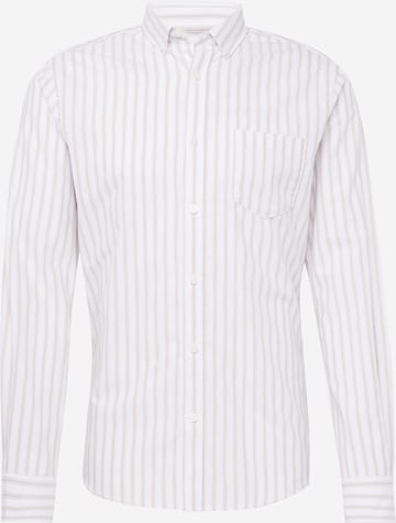 Coupe regular Chemise 'ALVARO' Only & Sons en beige : devant