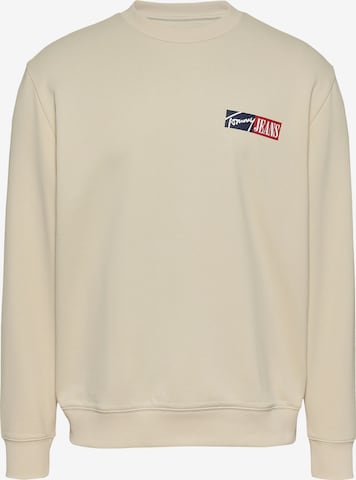 smėlio Tommy Jeans Megztinis be užsegimo: priekis