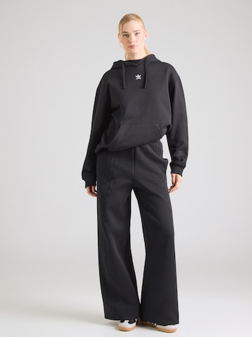 Wide leg Pantaloni de la ADIDAS ORIGINALS pe negru