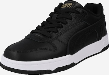 PUMA Athletic Shoes in Black: front