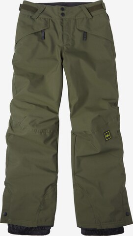 Pantaloni per outdoor 'Anvil' di O'NEILL in verde: frontale