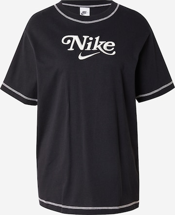 Nike Sportswear Shirt in Zwart: voorkant