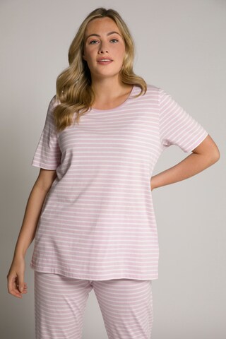 Ulla Popken Pajama Shirt in Pink: front