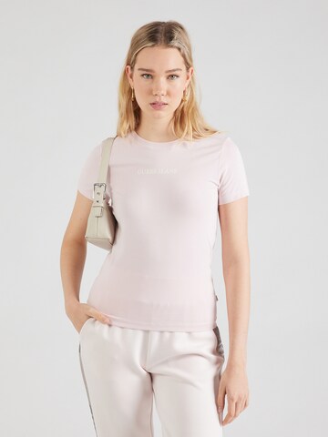 GUESS JEANSMajica - roza boja: prednji dio