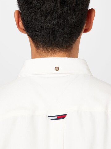 Tommy Jeans Regular fit Button Up Shirt in White