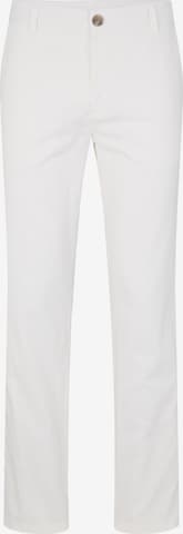 Regular Pantalon chino TOM TAILOR en blanc : devant