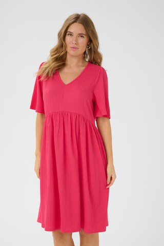 Kaffe Jurk 'Molly' in Rood: voorkant