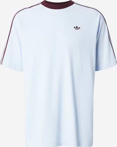 Marškinėliai 'BRITCORE' iš ADIDAS ORIGINALS, spalva – šviesiai mėlyna / vyšninė spalva, Prekių apžvalga