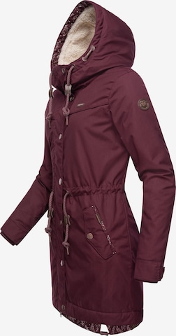 Ragwear Winterparka 'Canny' in Rood