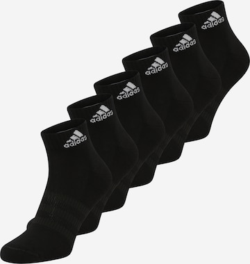 Calzino sportivo 'Cushioned  ' di ADIDAS SPORTSWEAR in nero: frontale