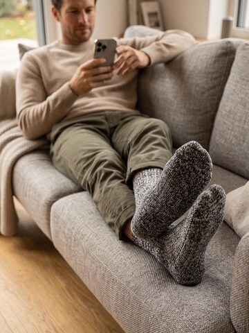 sockenkauf24 Skarpety 'Norweger Wollsocken' w kolorze szary