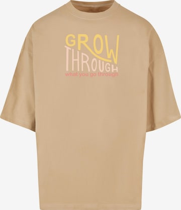 T-Shirt 'Spring - Grow Through 2' Merchcode en beige : devant