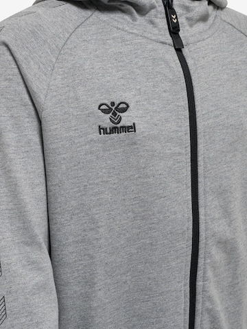 Hummel Athletic Zip-Up Hoodie 'Move' in Grey