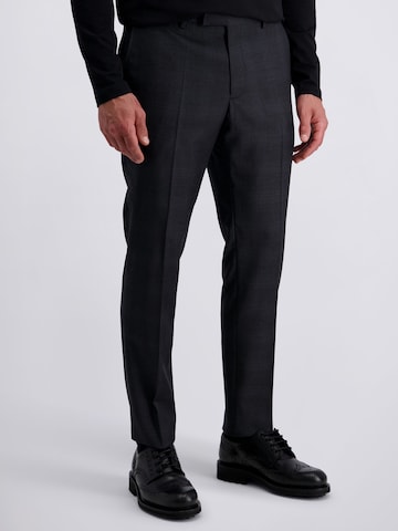 PIERRE CARDIN Regular Trousers with creases 'Ryan' in Grey: front