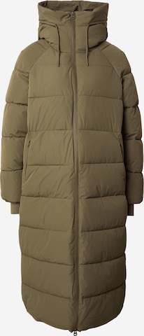 VERO MODA Pitkä talvitakki 'VMELANOR LAURIE' värissä vihreä: etupuoli