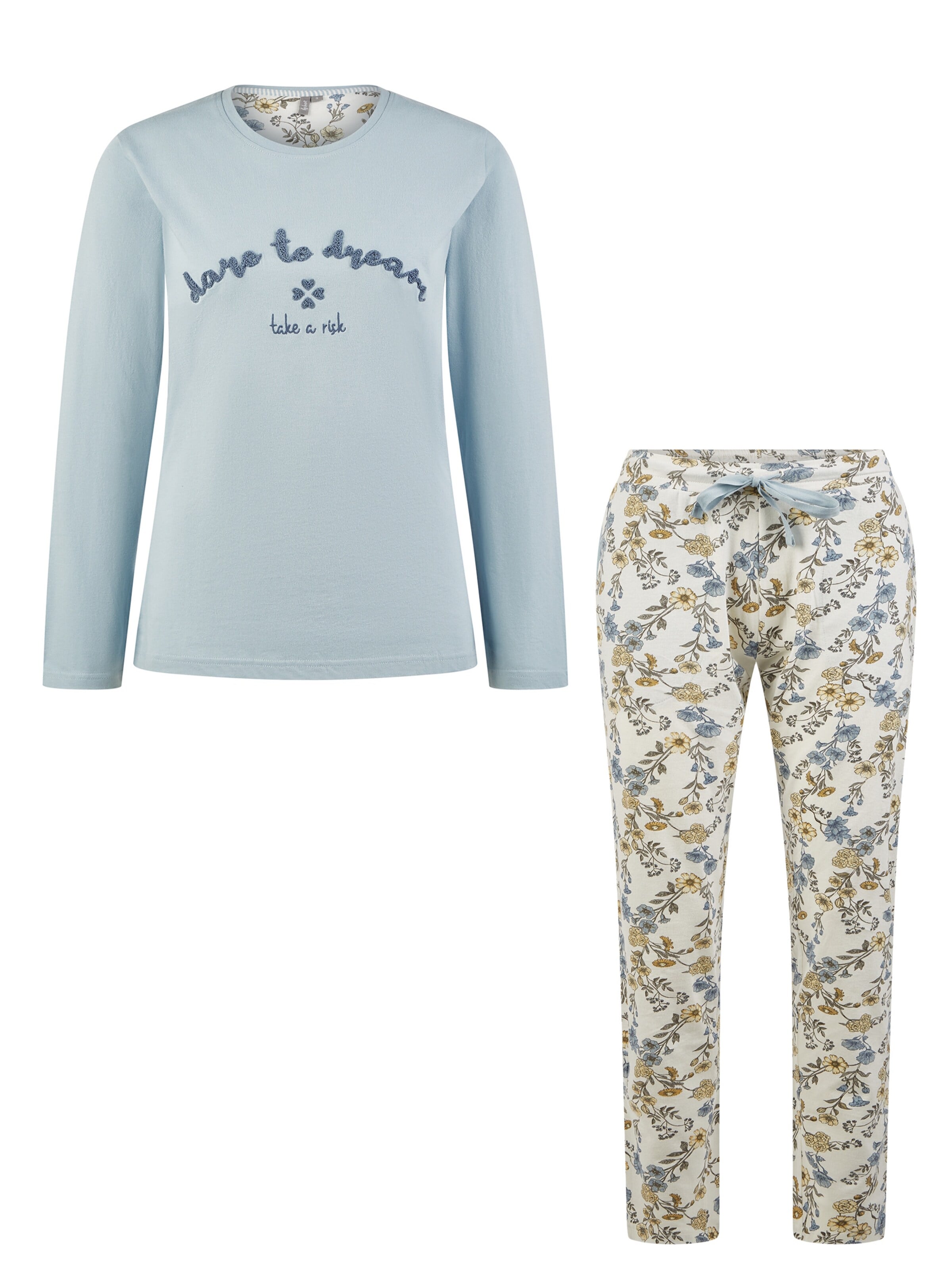 By Louise Pajama in Blue: front