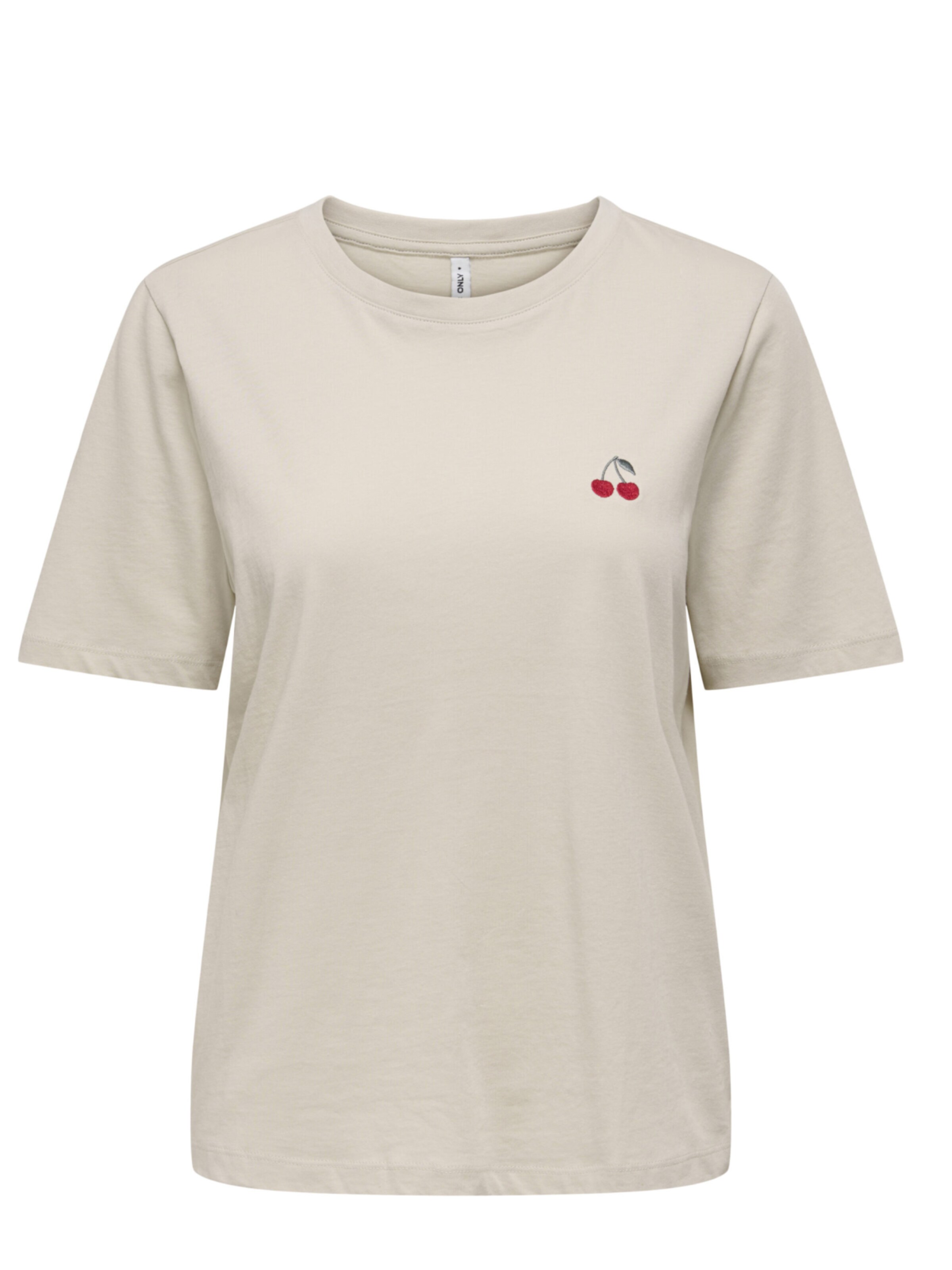 T-shirt 'ONLY - Dames t-shirt' ONLY en beige : devant