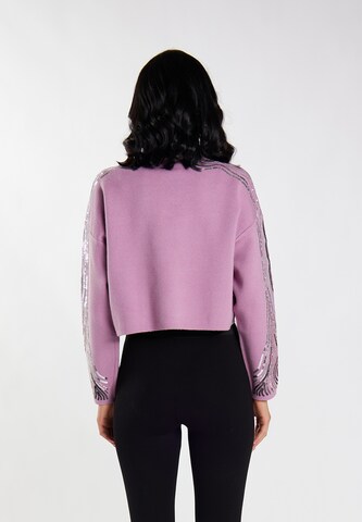 faina - Pullover 'Nelice' em roxo