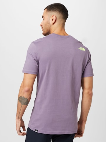 THE NORTH FACE - Ajuste regular Camiseta 'FINE' en lila