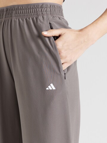 ADIDAS PERFORMANCE Wide Leg Sporthose in Grau