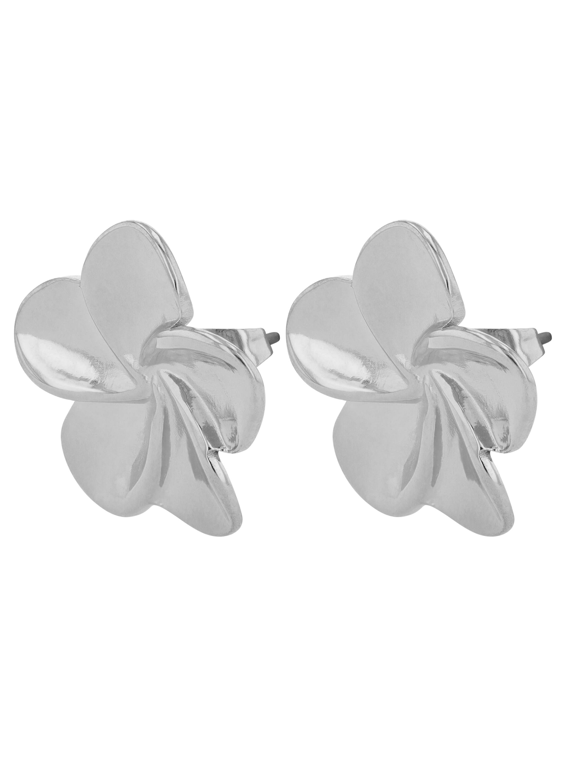 Akzent Earrings '"Ebby" aus langlebigem Edelstahl, wasserfest' in Silver