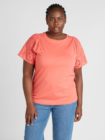 ONLY Carmakoma T-Shirt 'IMMA' in Pink: predná strana