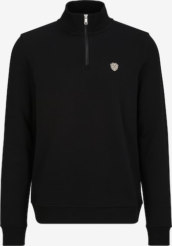 19V69 ITALIA Sweatshirt ' Orazio ' in Zwart: voorkant