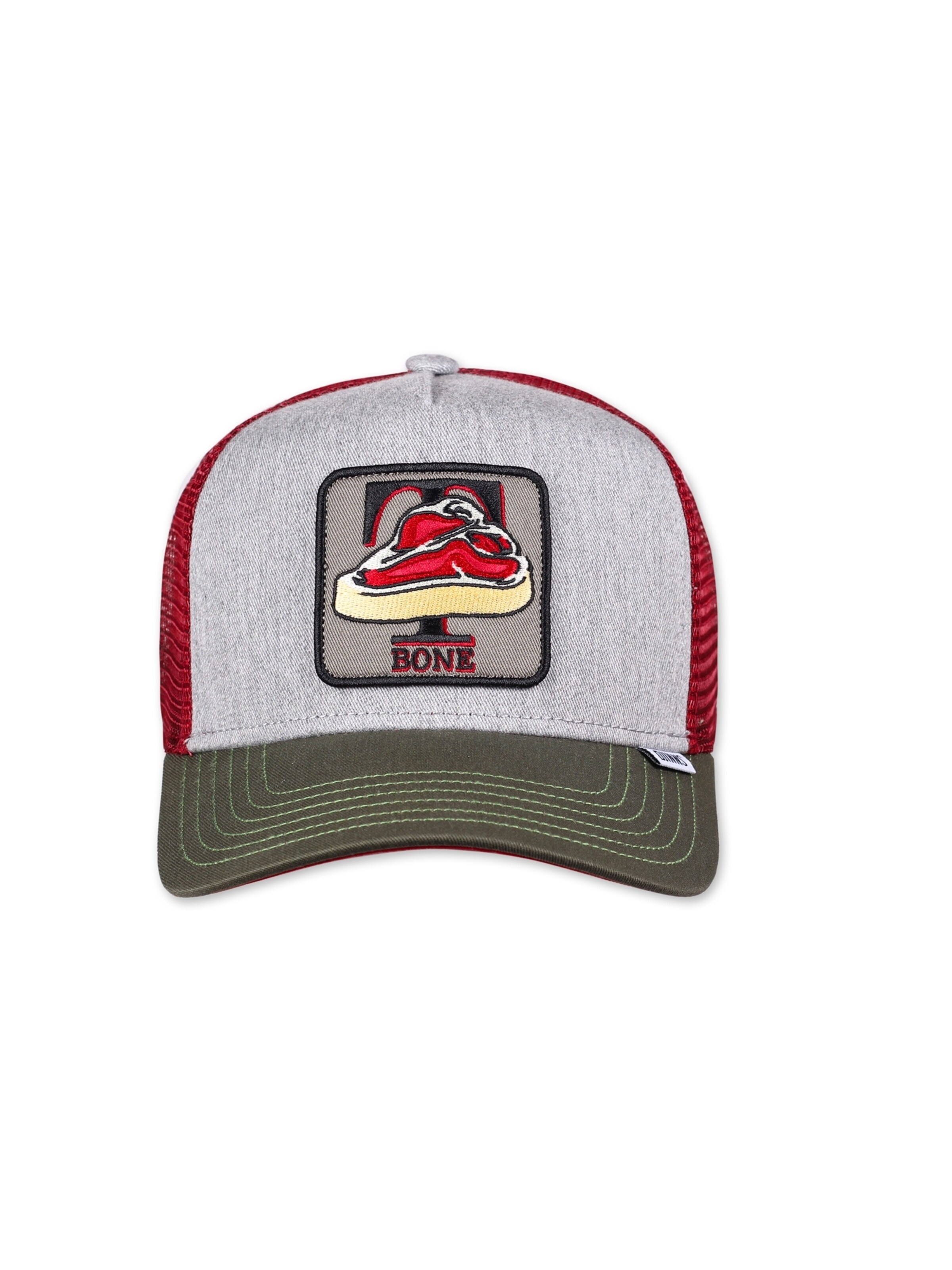 DJINNS Čiapka 'PinaColada' - Sivá: predná strana