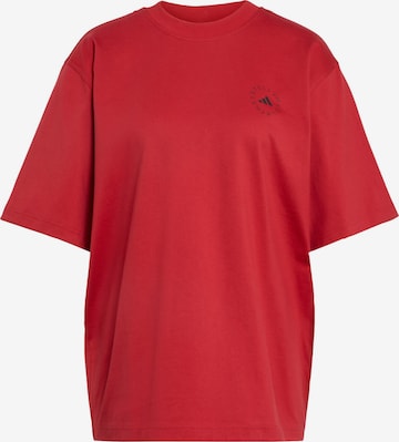 T-shirt fonctionnel ADIDAS BY STELLA MCCARTNEY en rouge : devant