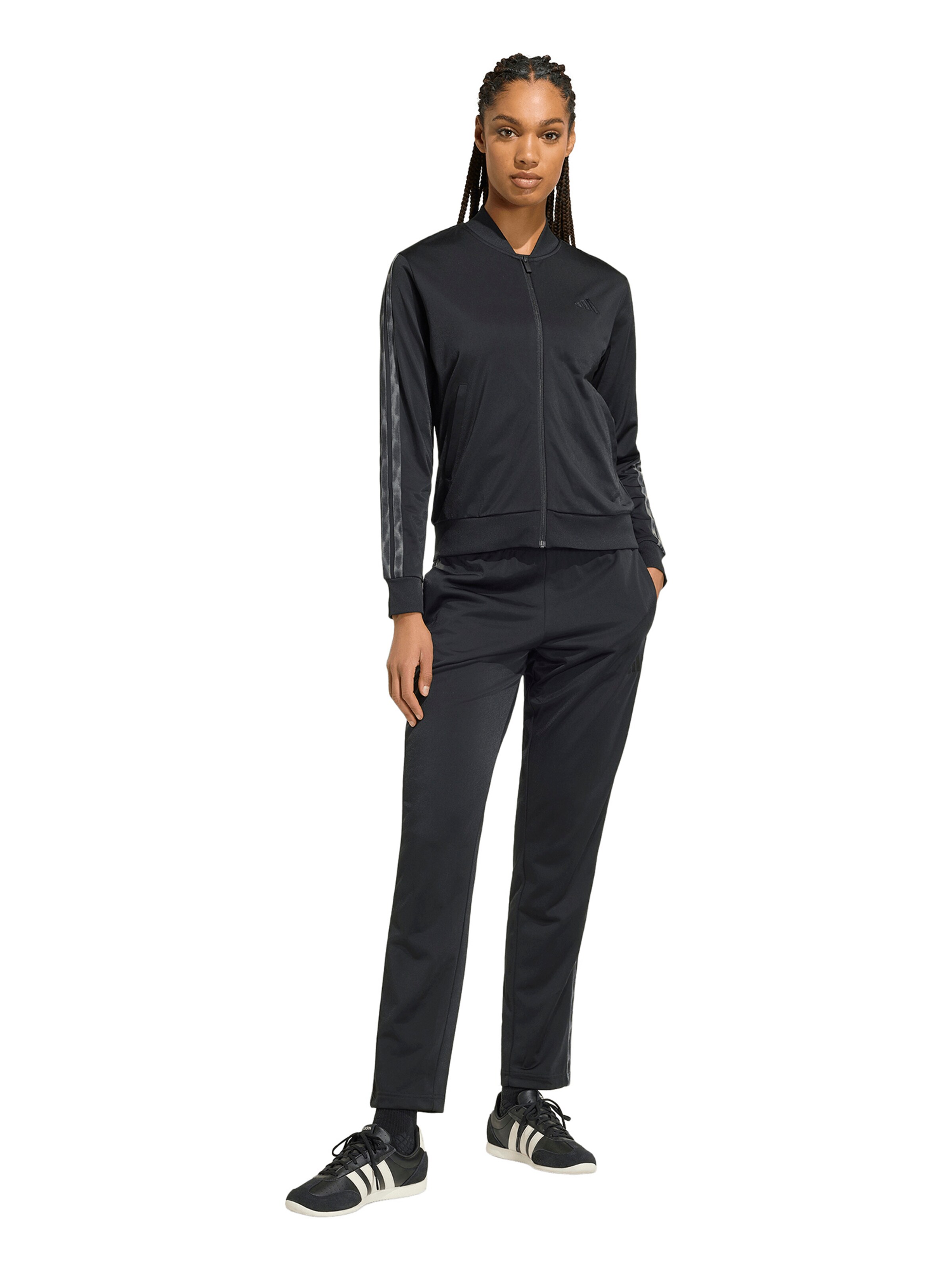 ADIDAS SPORTSWEAR Tracksuit in Black: front