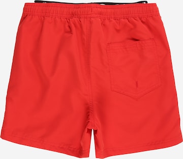 Shorts de bain 'Fiji' Jack & Jones Junior en rouge