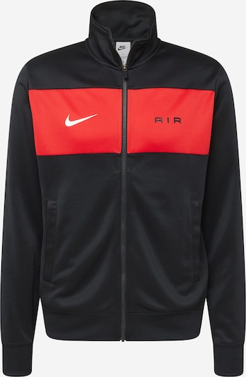 Nike Sportswear Sweatjakke 'AIR' i rød / sort / hvid, Produktvisning