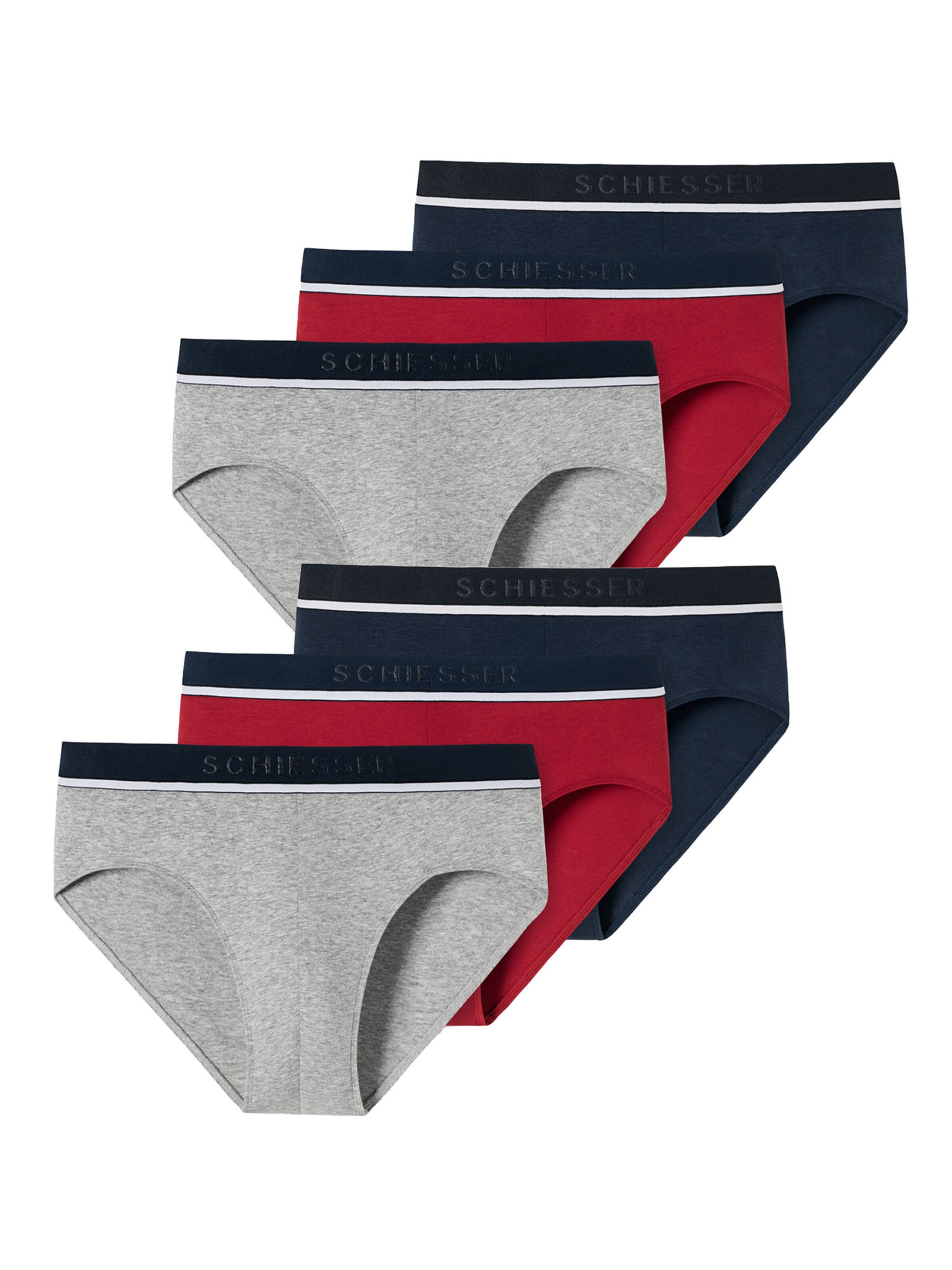 Slip ' 95/5 Organic Cotton ' SCHIESSER en rouge : devant