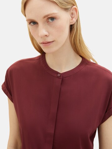 TOM TAILOR Bluse in Rot