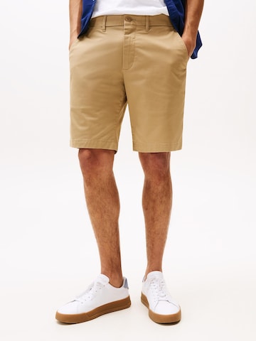 TOMMY HILFIGER - Slimfit Calças chino 'BROOKLYN 1985' em bege: frente
