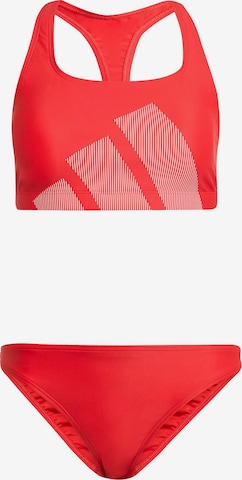 ADIDAS PERFORMANCE Спортивные бикини 'Big Bars' в Красный: спереди
