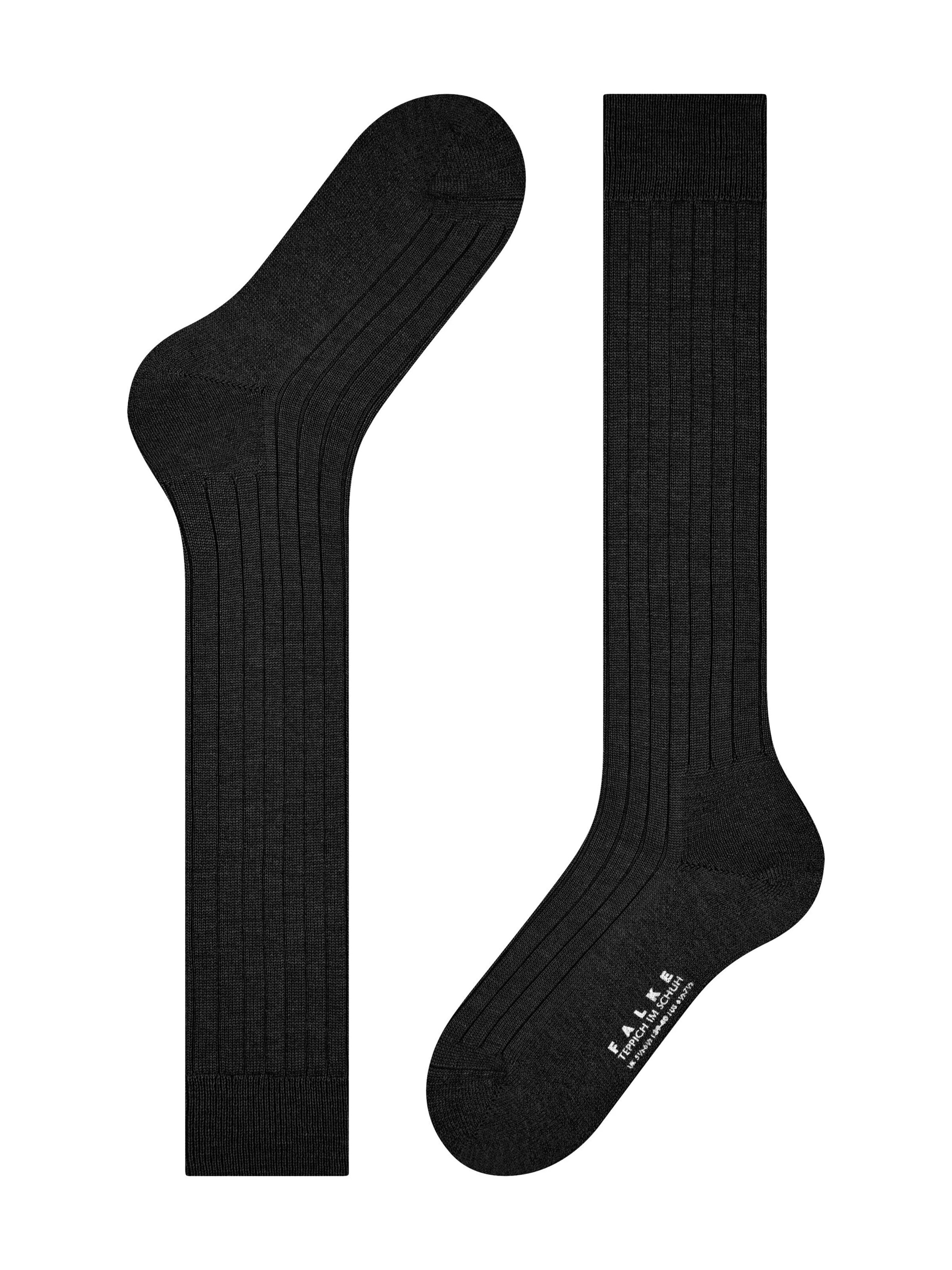 FALKE Knee High Socks 'Teppich im Schuh' in Black