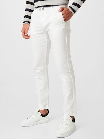 INDICODE JEANS - Regular Calças chino 'Venedig' em branco: frente