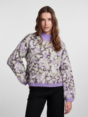 PIECES - Pullover 'JOELLA' em roxo: frente