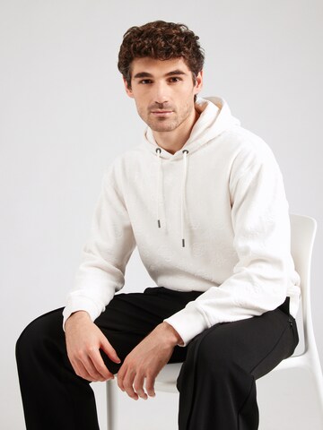 Sweat-shirt GUESS en blanc : devant