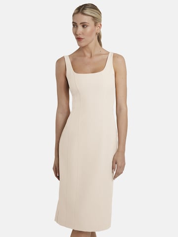 Nicowa Sheath Dress in Beige