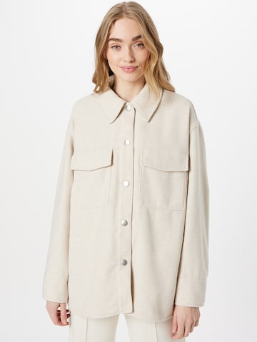 Monki Between-Season Jacket in Beige: front