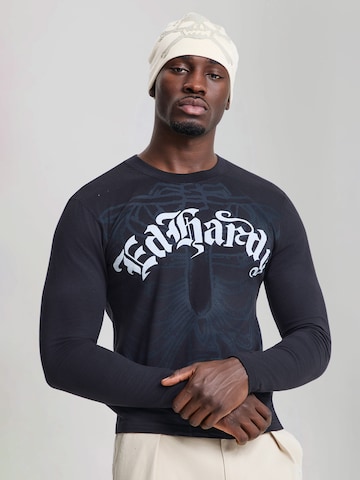 Ed Hardy Tričko – černá: přední strana