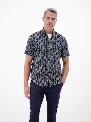 LERROS Regular fit Button Up Shirt in Blue: front