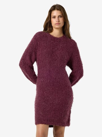 Robes en maille 'NMSassy' Noisy may en rose : devant