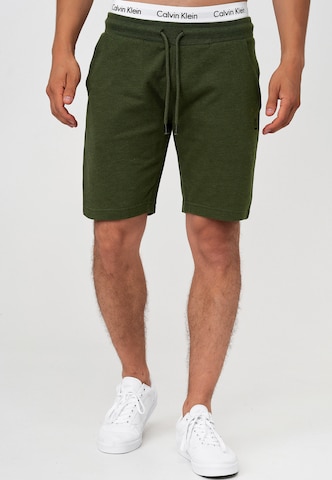 INDICODE JEANS Regular Pants 'Eckerd' in Green: front