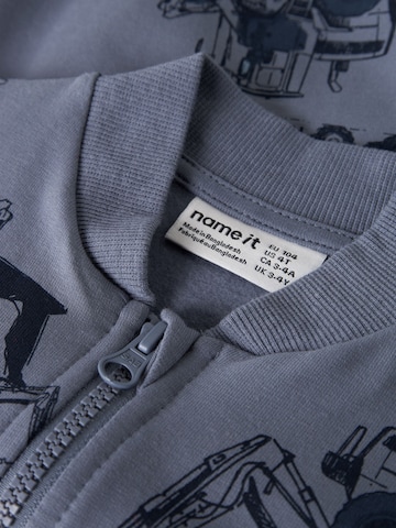 NAME IT - Sudadera con cremallera 'NMMStorm' en azul