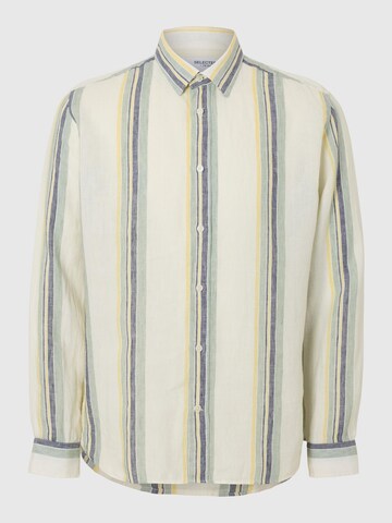 SELECTED HOMME Regular fit Button Up Shirt in White: front